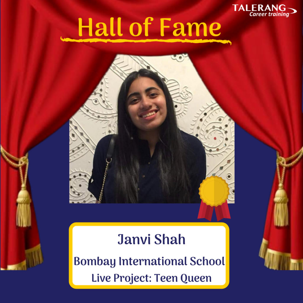 Janvi Shah's journey at Bombay International School & TeenQueen with ...